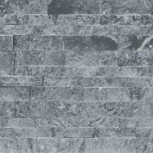 Glacial Grey Splitface Ledger Panel SAMPLE Natural Marble Wall Tile